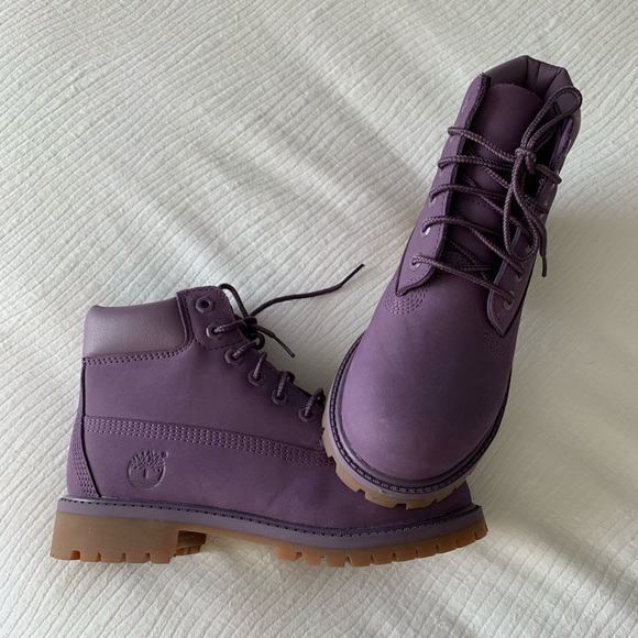 Purple timberland boots - Picture 4 of 5